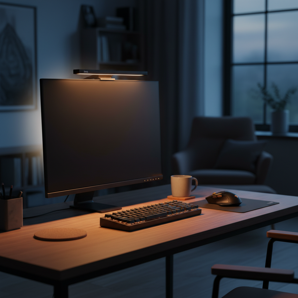Illustration for BenQ ScreenBarシリーズ徹底比較：あなたに最適なモニターライトはどれ？