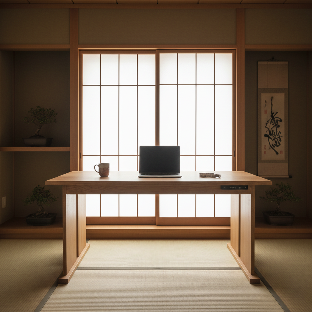 Illustration for 在宅勤務の質を劇的に変える、デスク高さの計算方法【職人技の精度で】